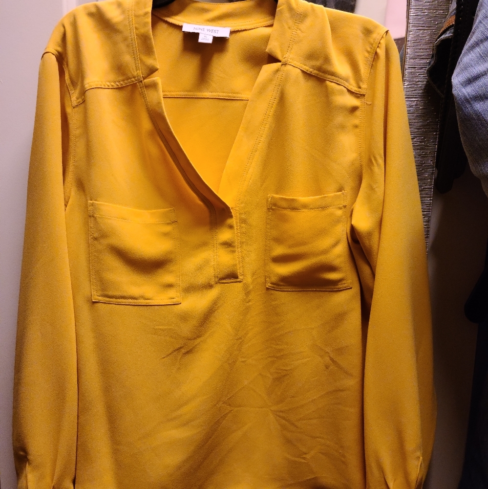 Nine West Gold Blouse